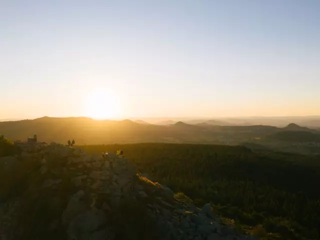 Coucher de soleil au Pic du Lizieux