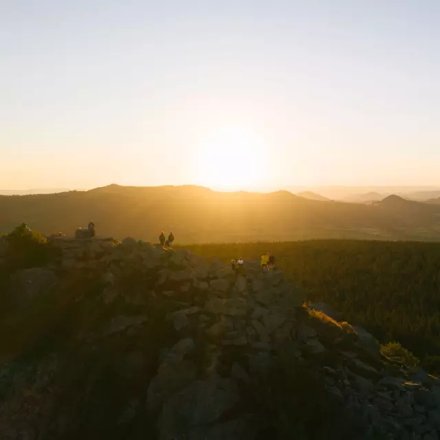Coucher de soleil au Pic du Lizieux