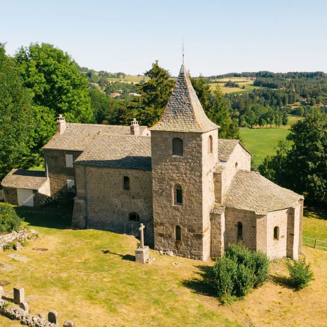 Eglise Saint-Voy vue de drôn