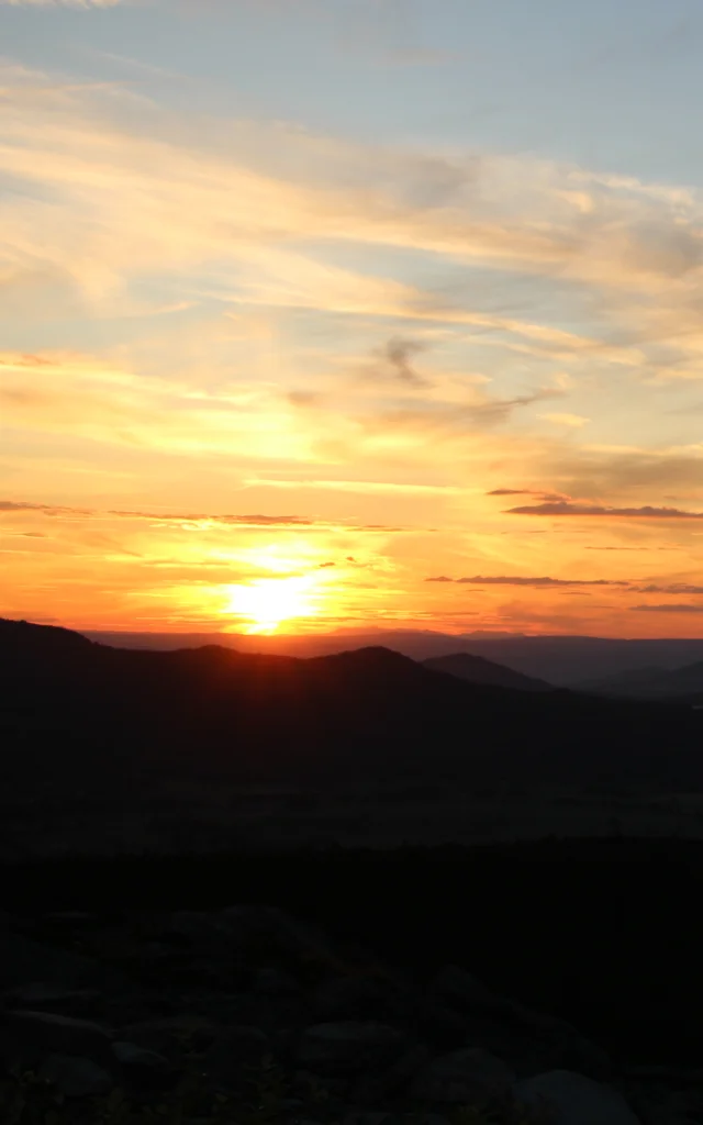 Coucher de soleil au Pic du Lizieux