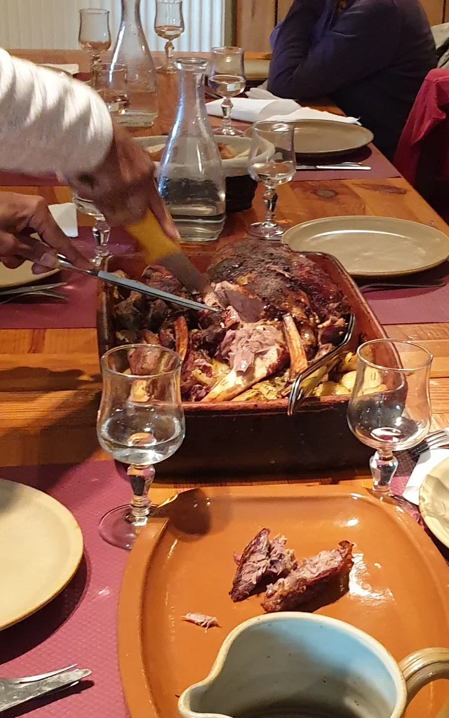 Leg of lamb from Ferme Auberge La Cabriole