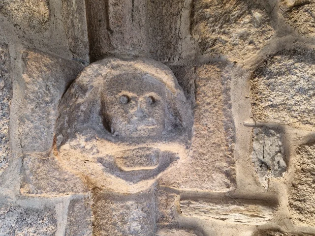Figurine carved in stone, Church of Saint-Voy