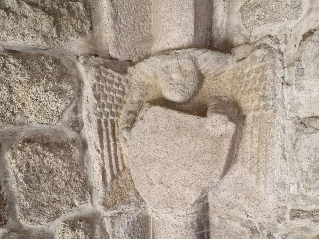 Figurine carved in stone, Church of Saint-Voy