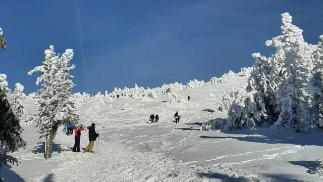 Ascension du Mont Mézenc enneigé