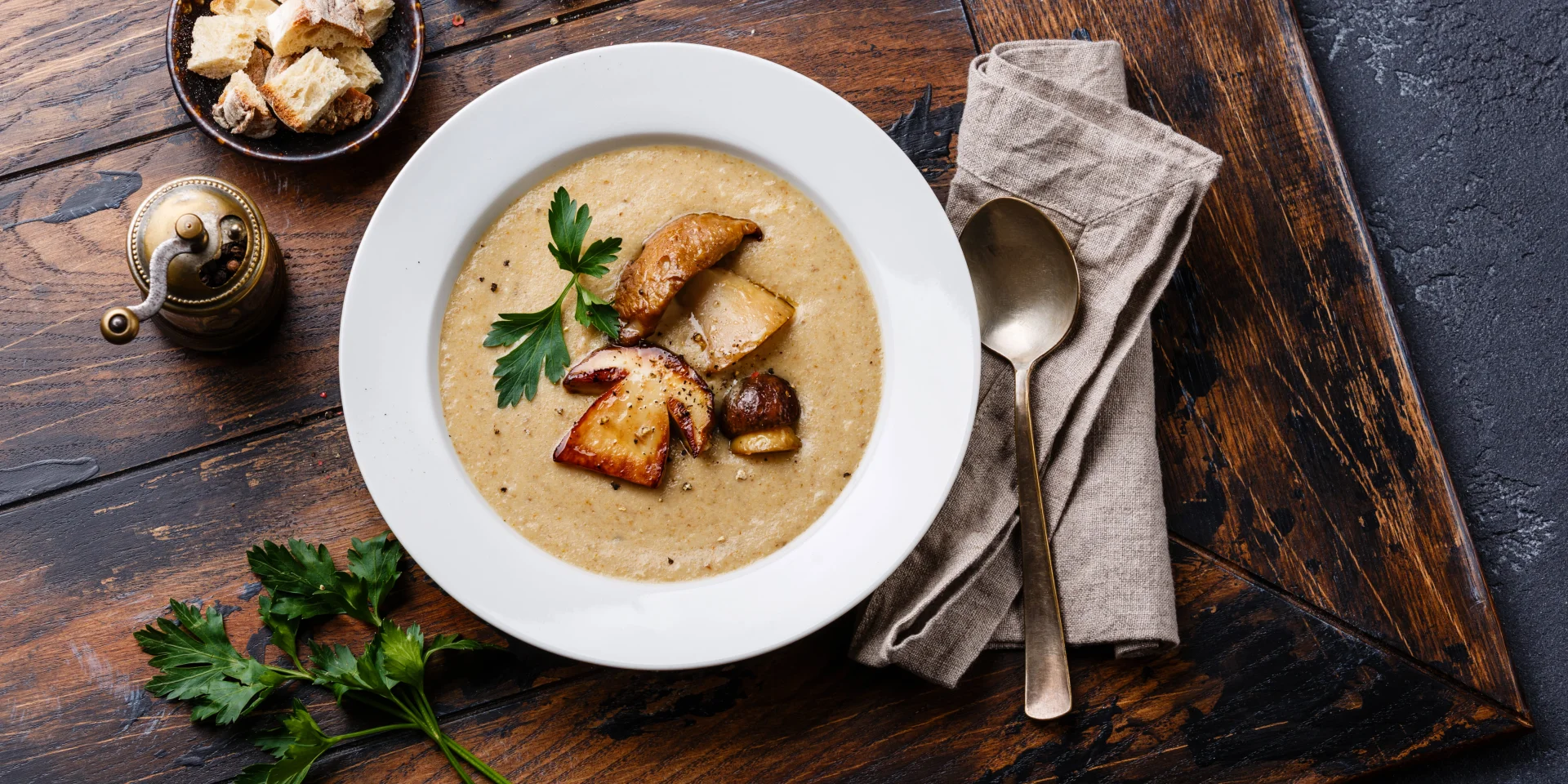 Porcini mushroom soup