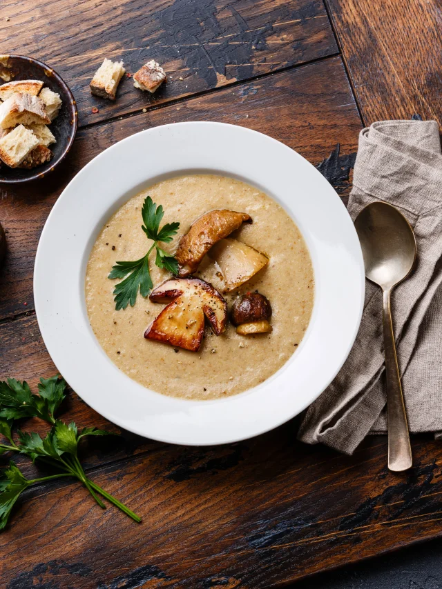 Porcini mushroom soup